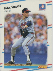 1988 Fleer Update Baseball Cards       074      John Smoltz XRC